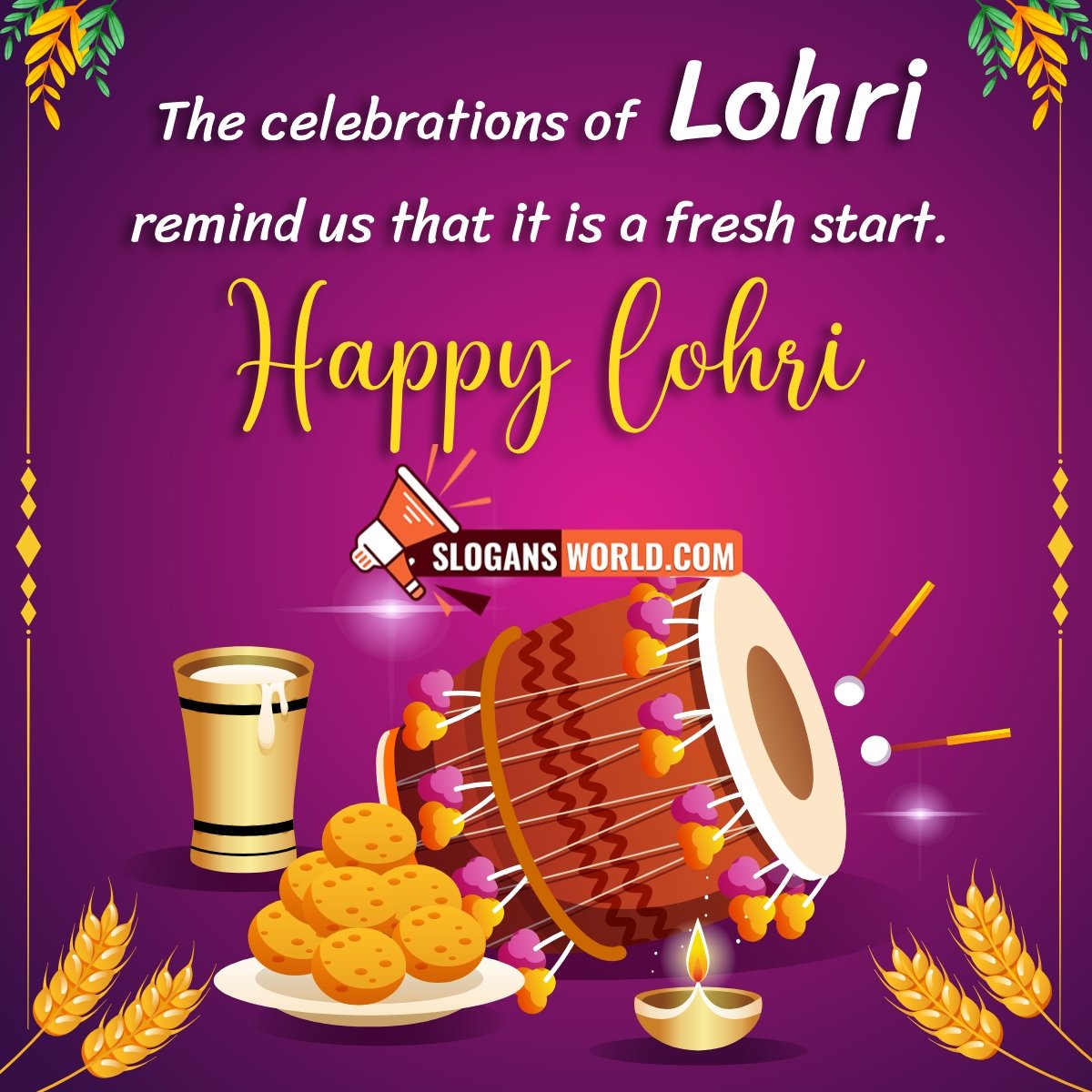 Happy Lohri Slogan Image